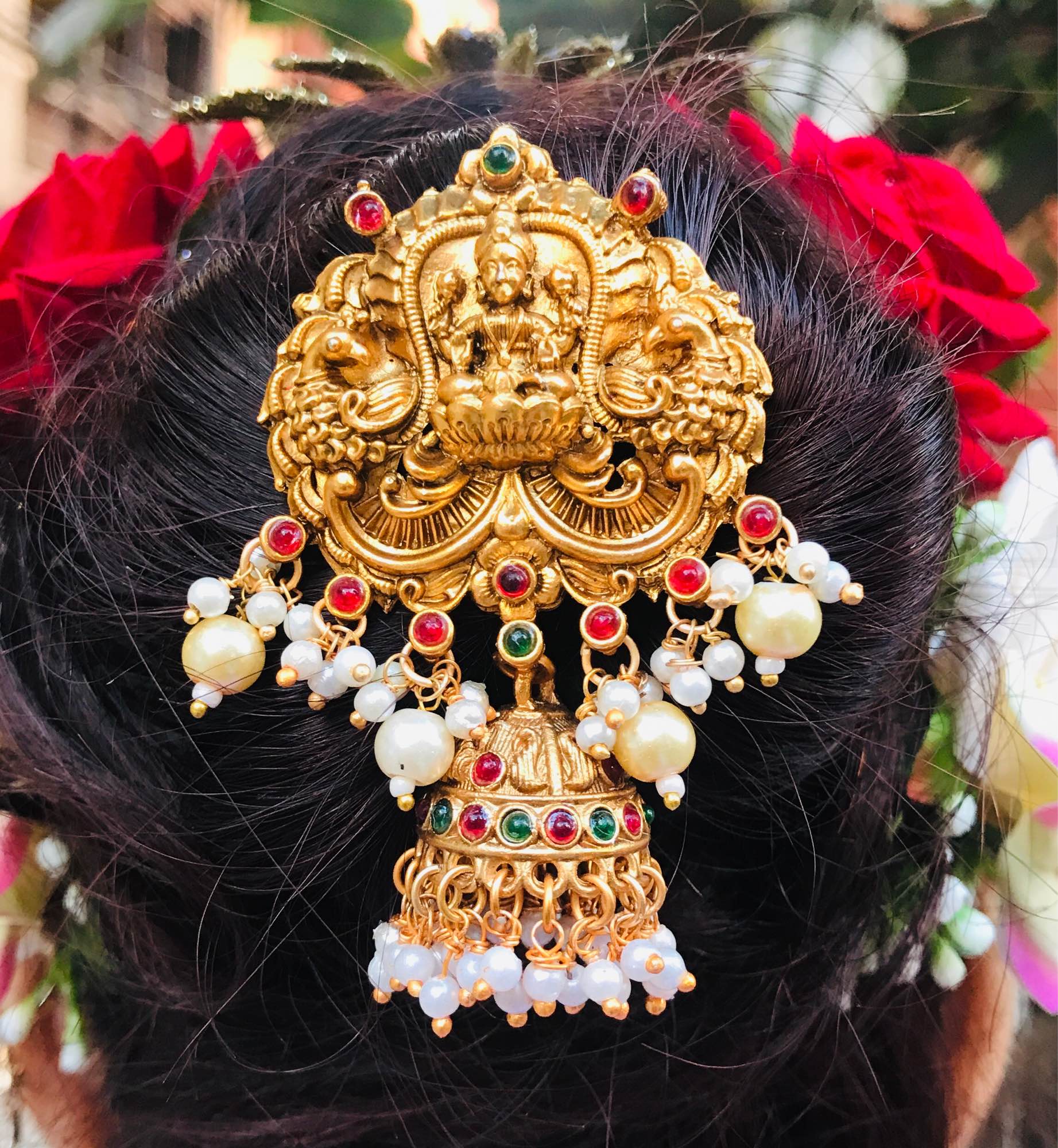 Jewels Of Nepal Gold Plated Juro Pin For Women - Image 2