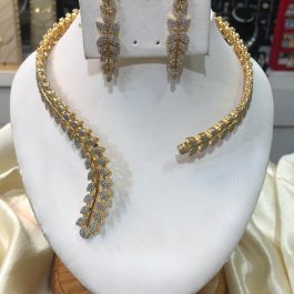 Jewels Of Nepal Fashionable American Diamond Necklace Sets For Women