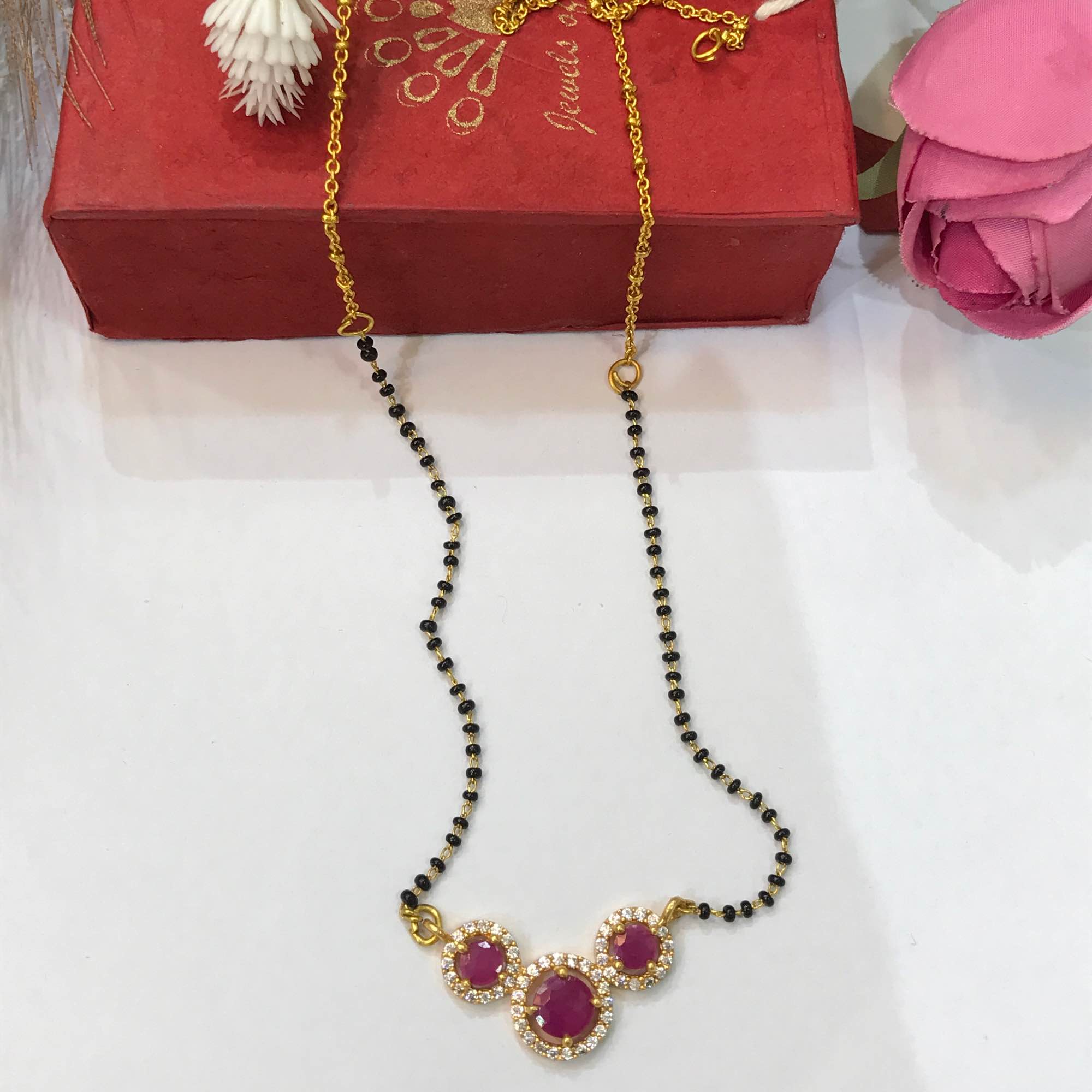 Jewels Of Nepal Gold Plated Mangalsutra For Women - Image 4