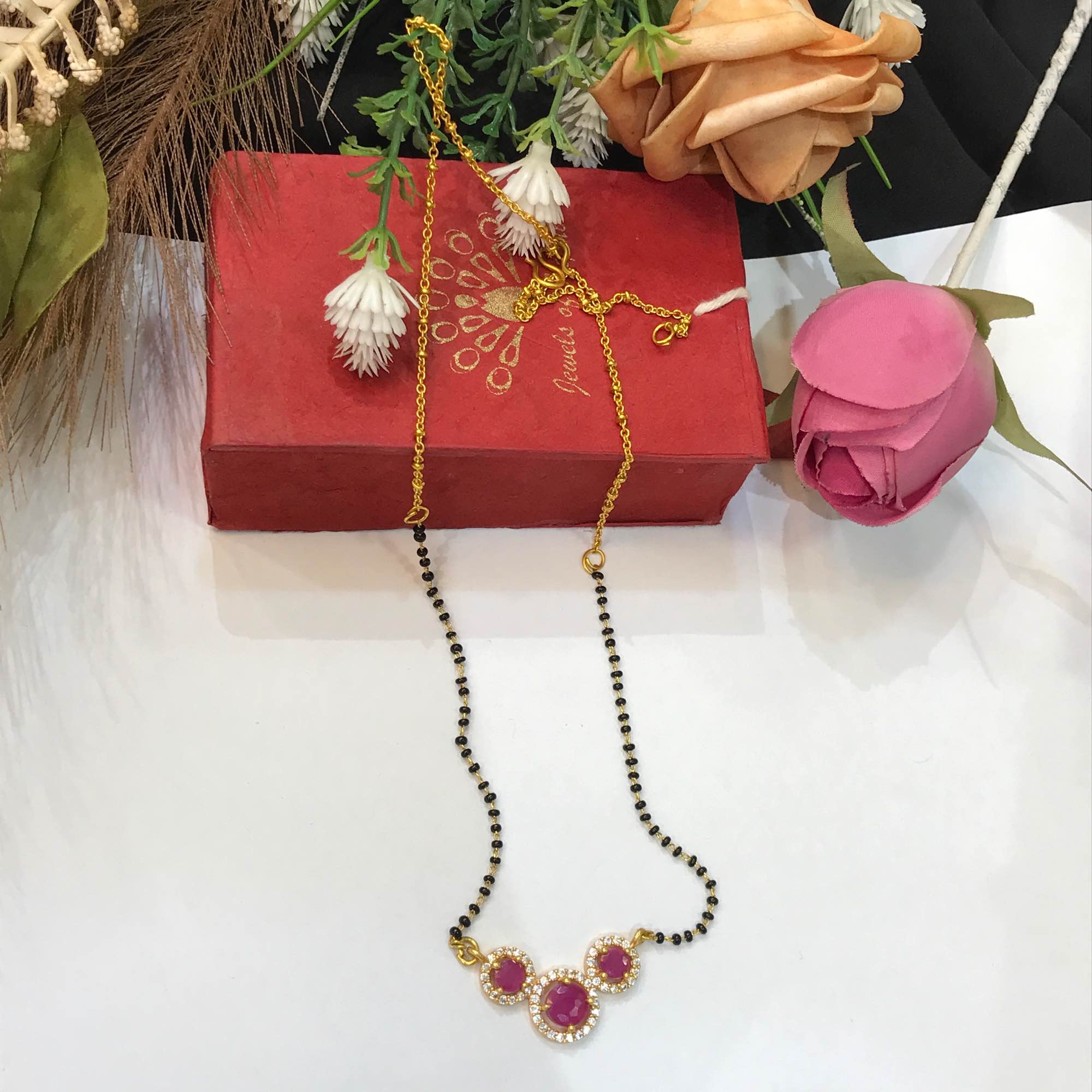 Jewels Of Nepal Gold Plated Mangalsutra For Women - Image 3