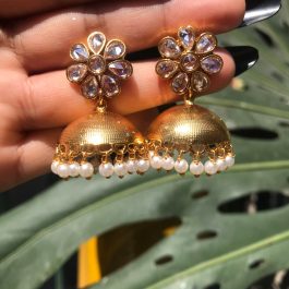 Jewels Of Nepal Gold Plated Pinjada Earrings For Women