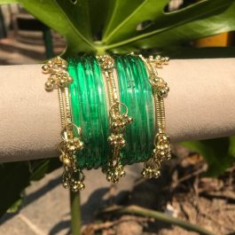 Jewels Of Nepal Jelly & Golden Kashmiri Bangles Sets For Women