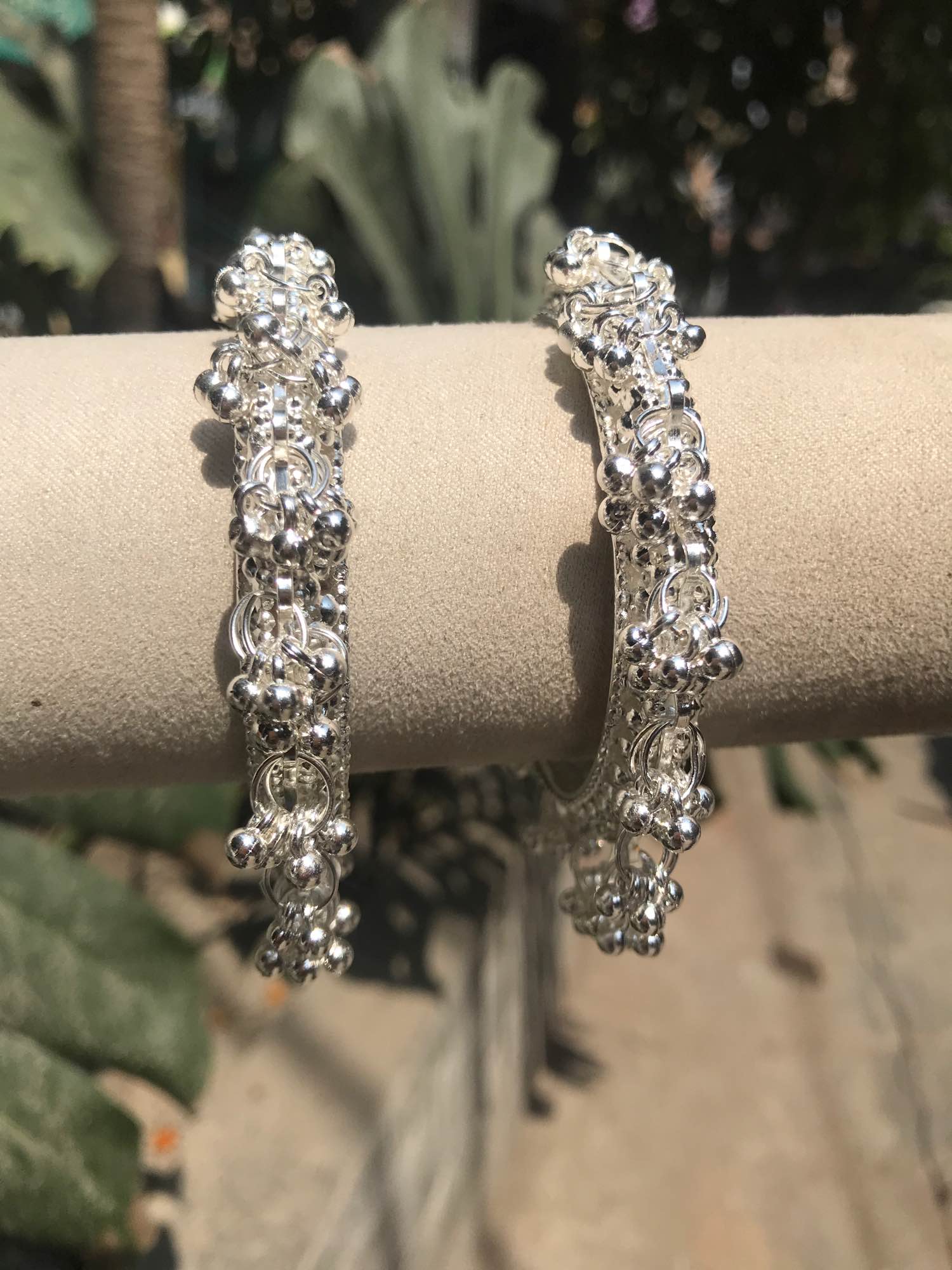Jewels Of Nepal Silver Kashmiri Bangles For Women - Image 3