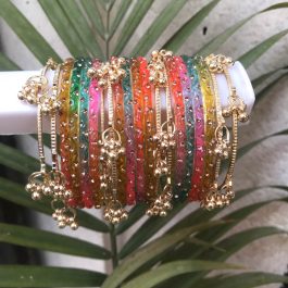 Jewels Of Nepal Viral Multicolored Kashmiri Bangles Sets