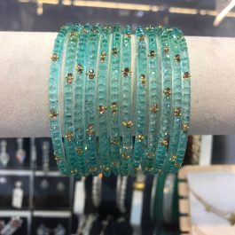 Jewels Of Nepal Stone Studded Glass Bangles For Women