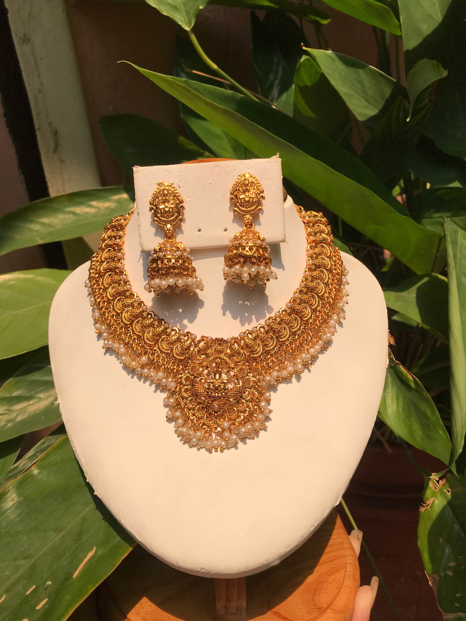Jewels Of Nepal Gold Plated Temple Sets For Women