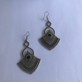 Jewels Of Nepal Antique Silver Earring For Women