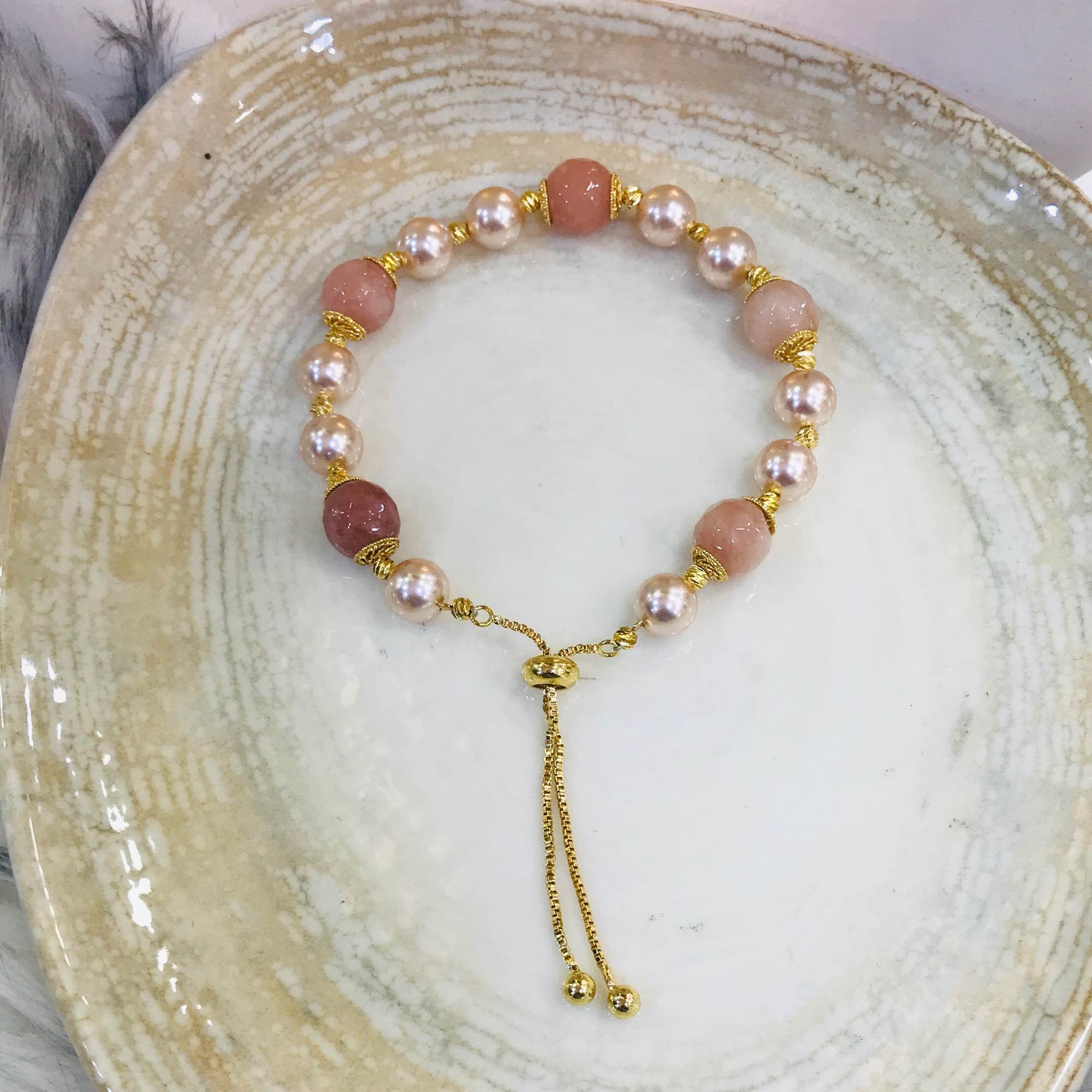 Jewels Of Nepal Gold Plated Pearl Bracelet For Women - Image 6