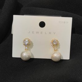Jewels Of Nepal Pearl Drop Korean Stud Earring For Women