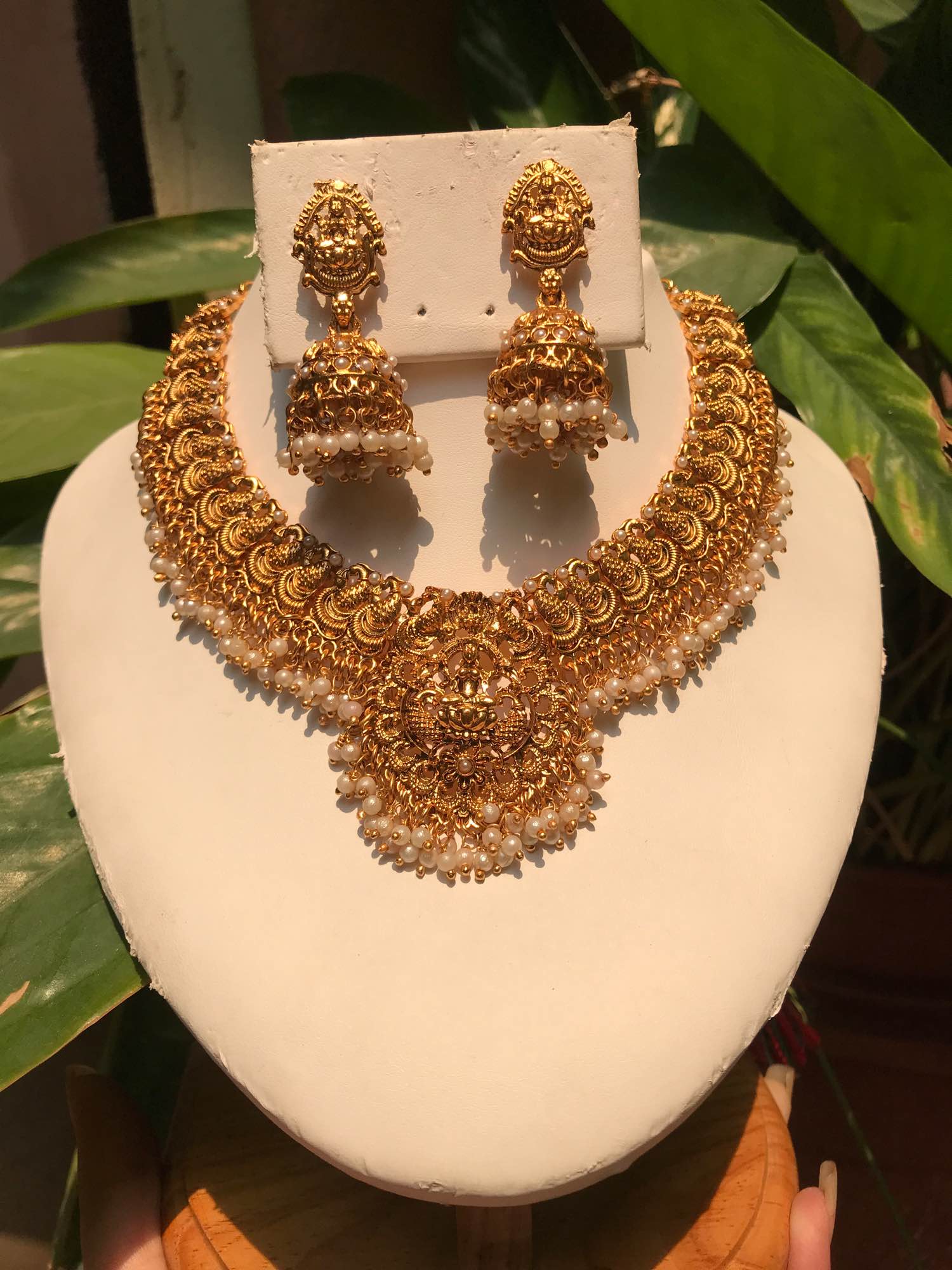 Jewels Of Nepal Gold Plated Temple Sets For Women - Image 3