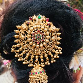 Jewels Of Nepal Brass Antique Hair Pin For Women