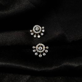 Jewels Of Nepal Australian Diamond Studs Earring For Women