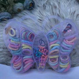 Jewels Of Nepal Heart& Butterfly Shaped Hair Accessories Box Set,Baby Girls