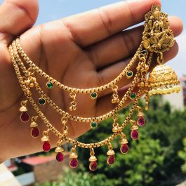 Jewels Of Nepal Gold Plated Bahubali Jhumka For Women
