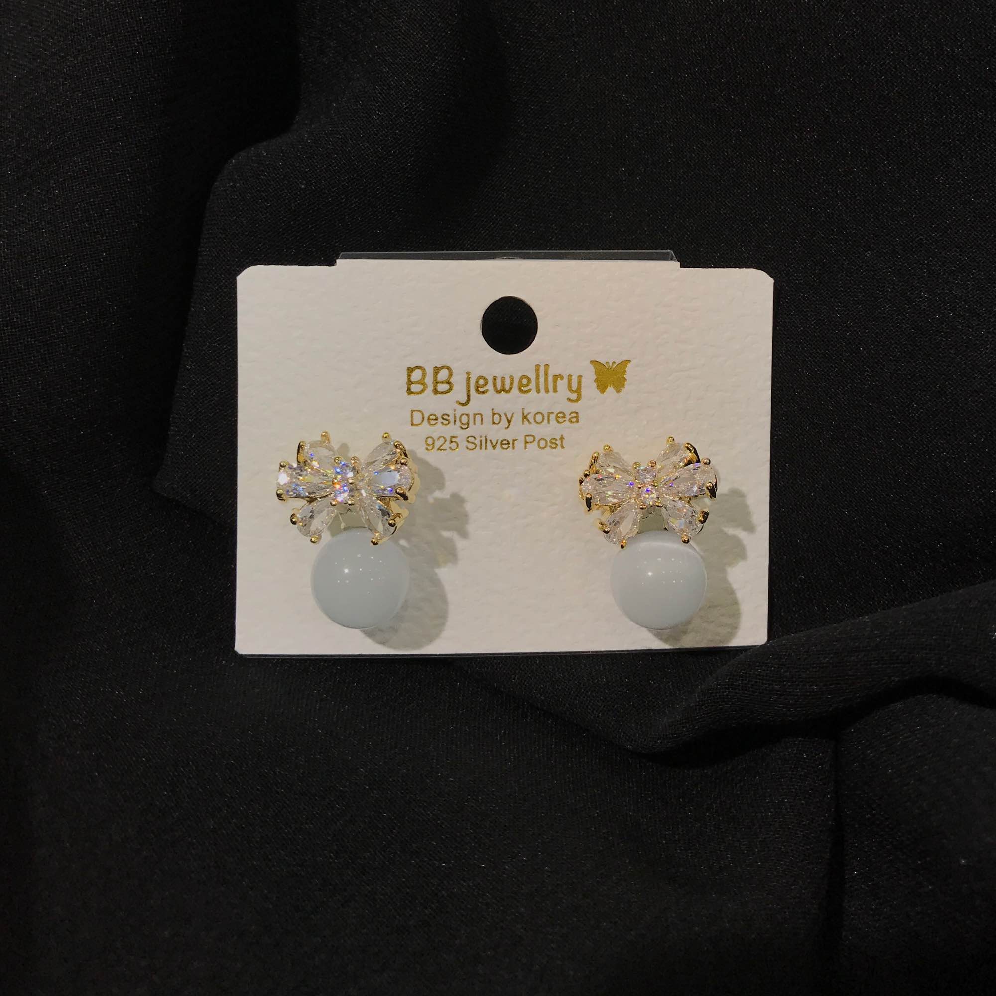 Jewels Of Nepal Floral Pearl Drop Korean Earring For Women - Image 2