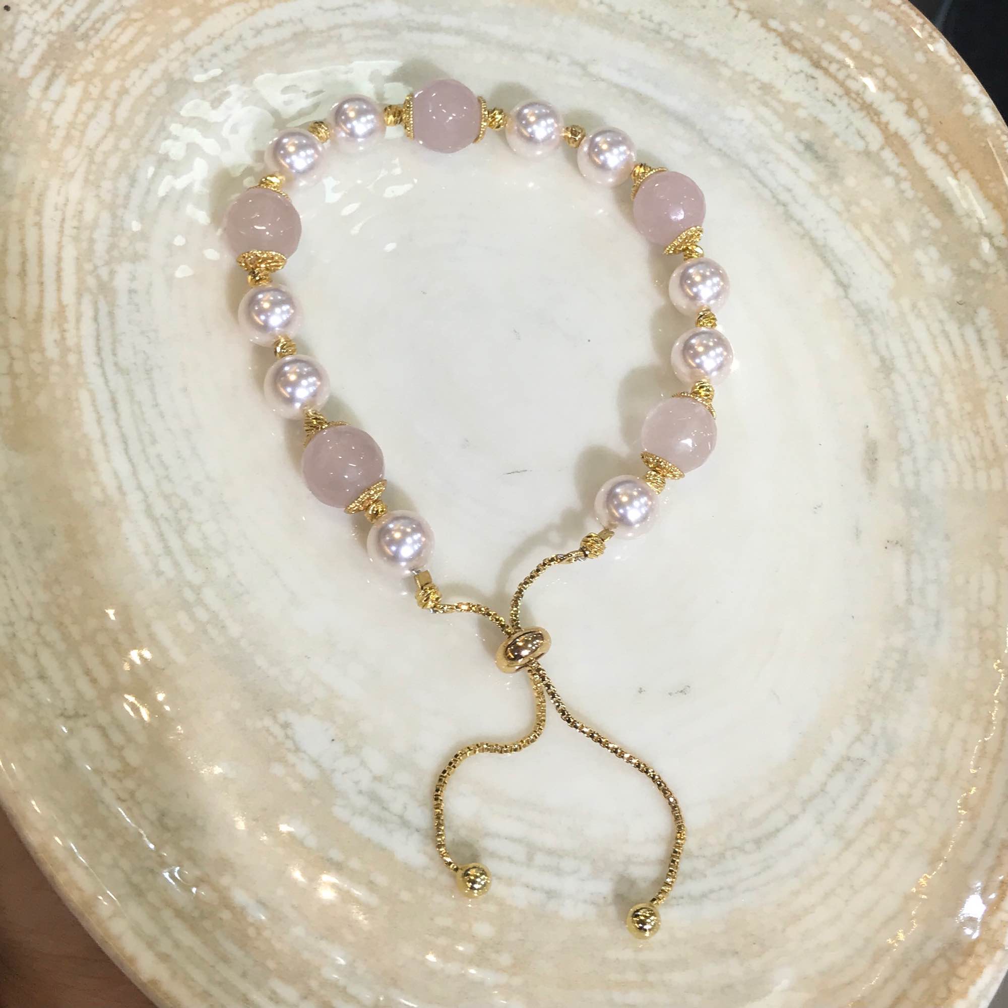 Jewels Of Nepal Gold Plated Pearl Bracelet For Women - Image 4