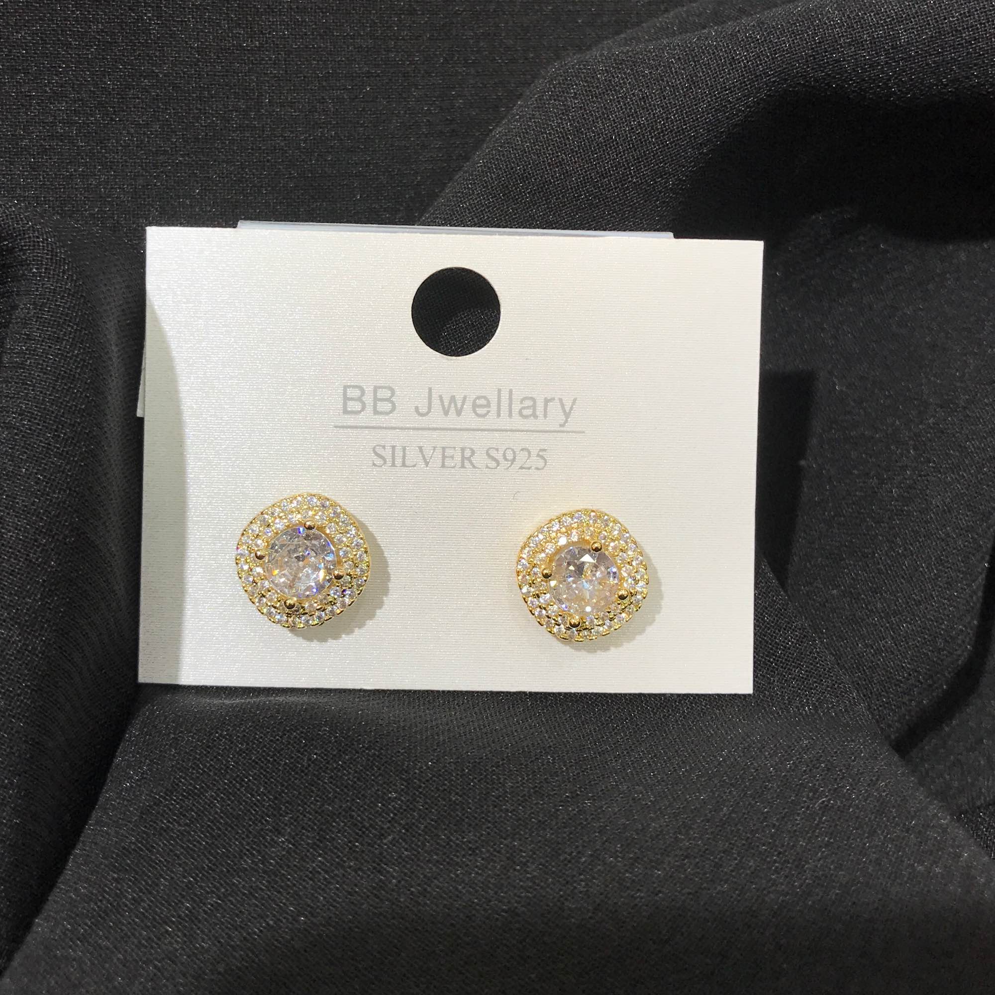 Jewels Of Nepal Classic Round Stud Design Korean Earring’s For Women