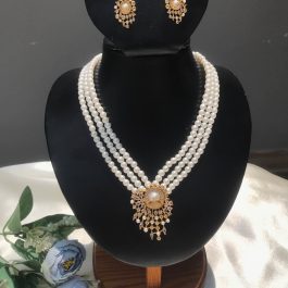 Jewels Of Nepal Gold Plated And Moti Paired Necklace Sets For Womens
