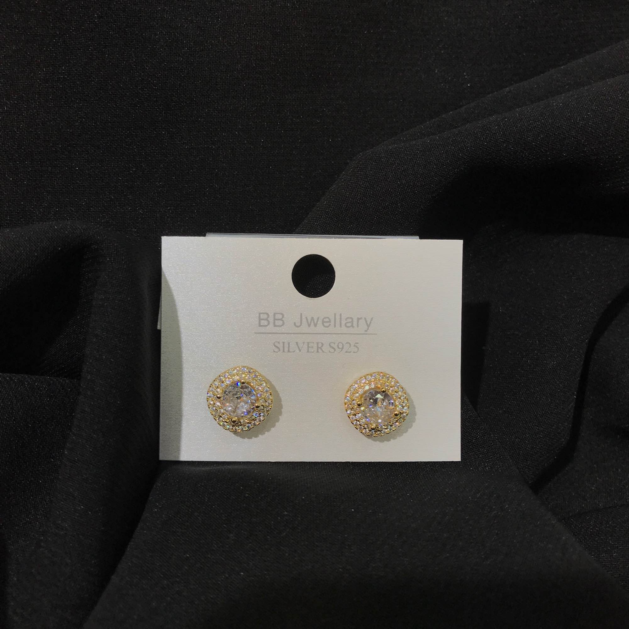 Jewels Of Nepal Classic Round Stud Design Korean Earring’s For Women - Image 3