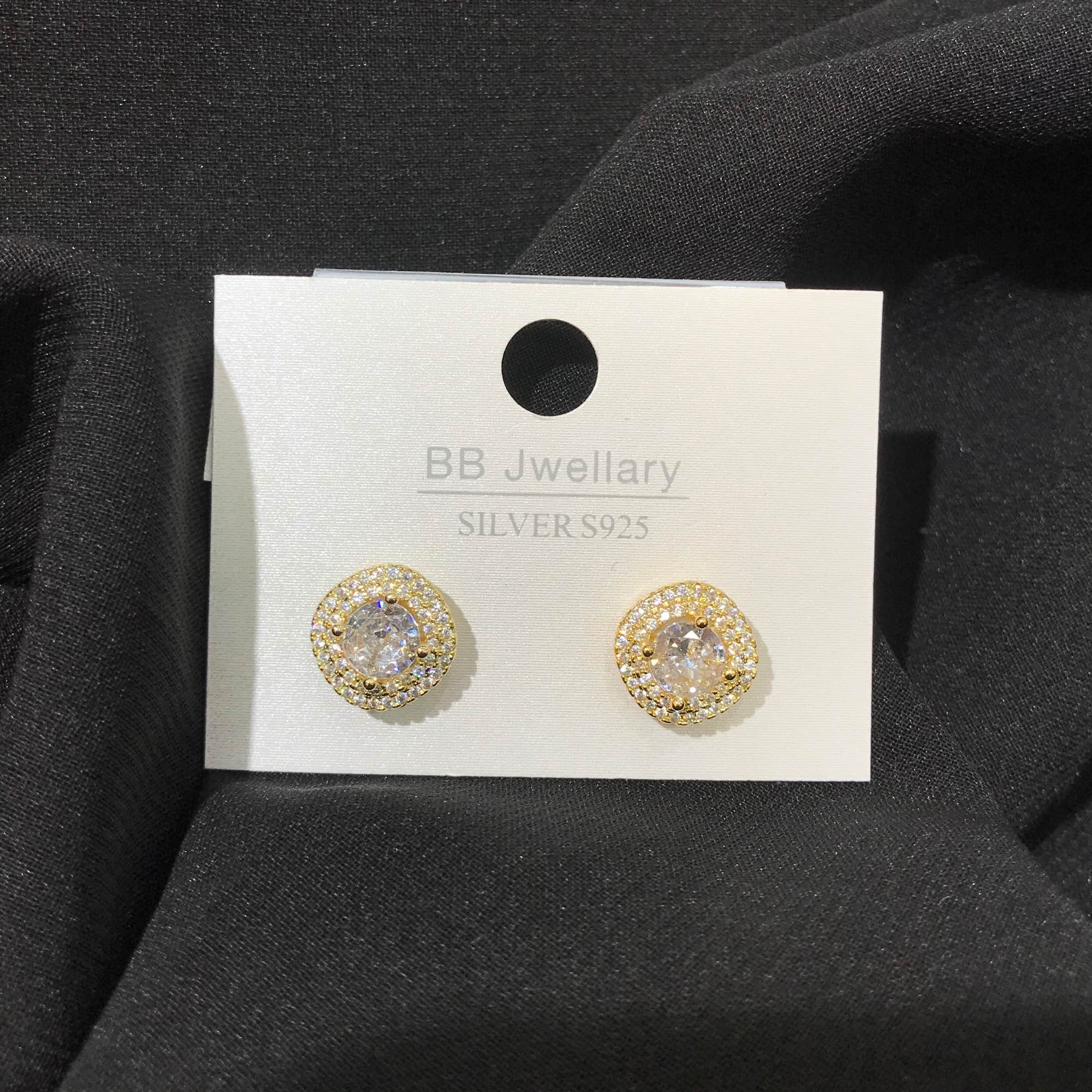 Jewels Of Nepal Classic Round Stud Design Korean Earring’s For Women - Image 2