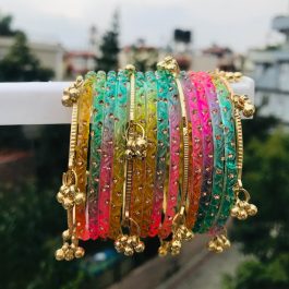 Jewels Of Nepal Multicolored Viral Kashmiri bangles For Women