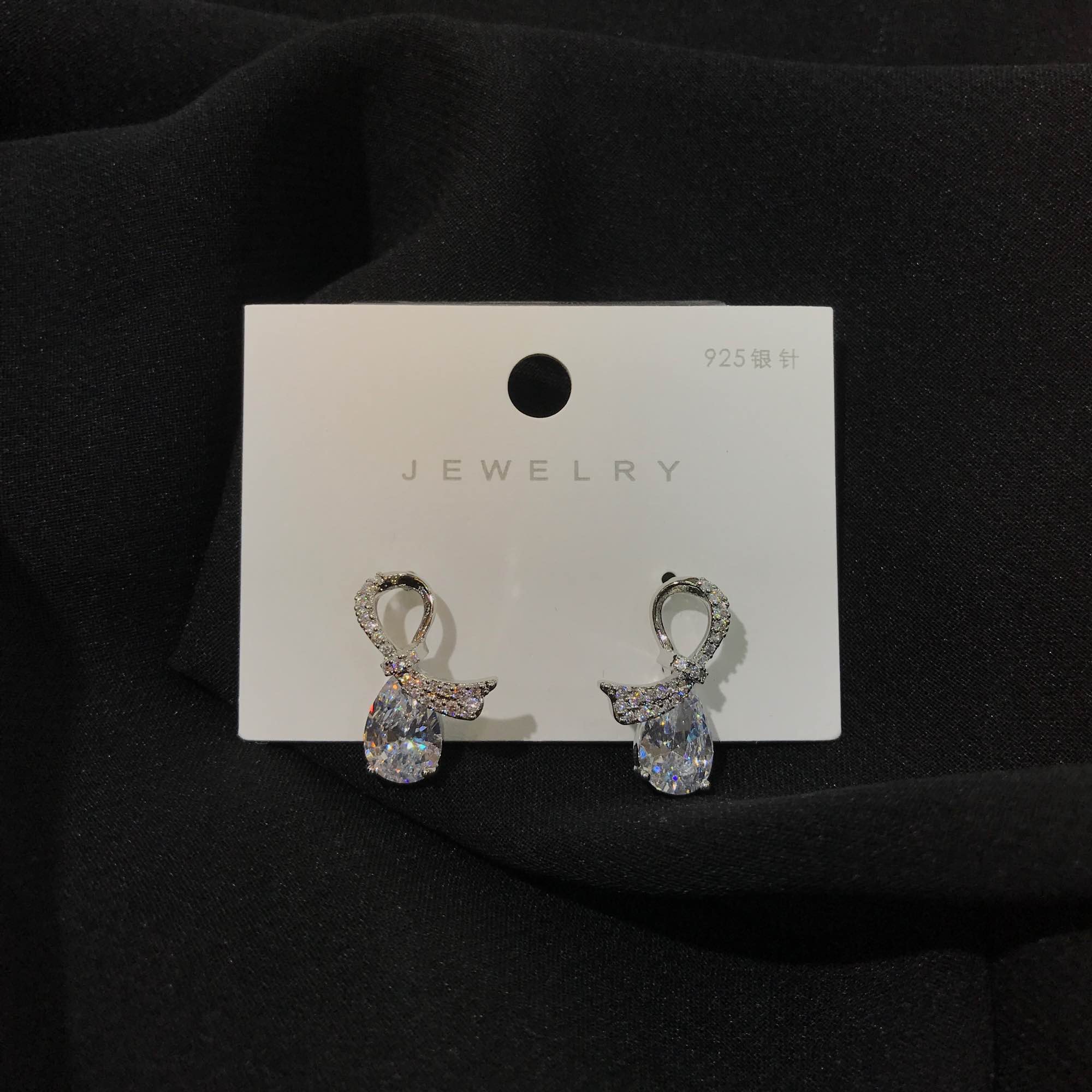 Jewels Of Nepal AAA Cubic Zirconia (CZ) Stone korean Drop Earring For Women - Image 2