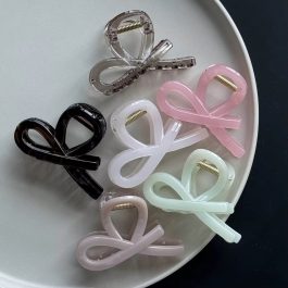 Jewels Of Nepal Acrylic Bow Design Hair Claw Clip For Women