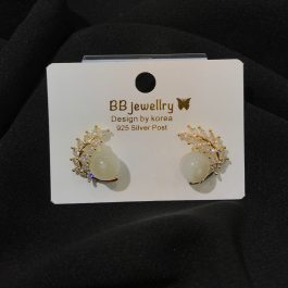 Jewels Of Nepal Pearl Half Hoop korean Earring’s For Women