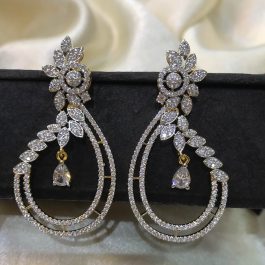 Jewels Of Nepal Australian Diamond Drop Earring For Women