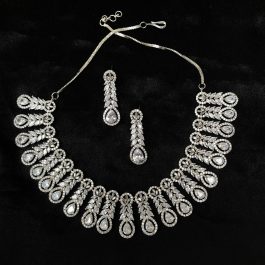 Jewels Of Nepal Australian Diamond Heavy Necklace Sets For Women