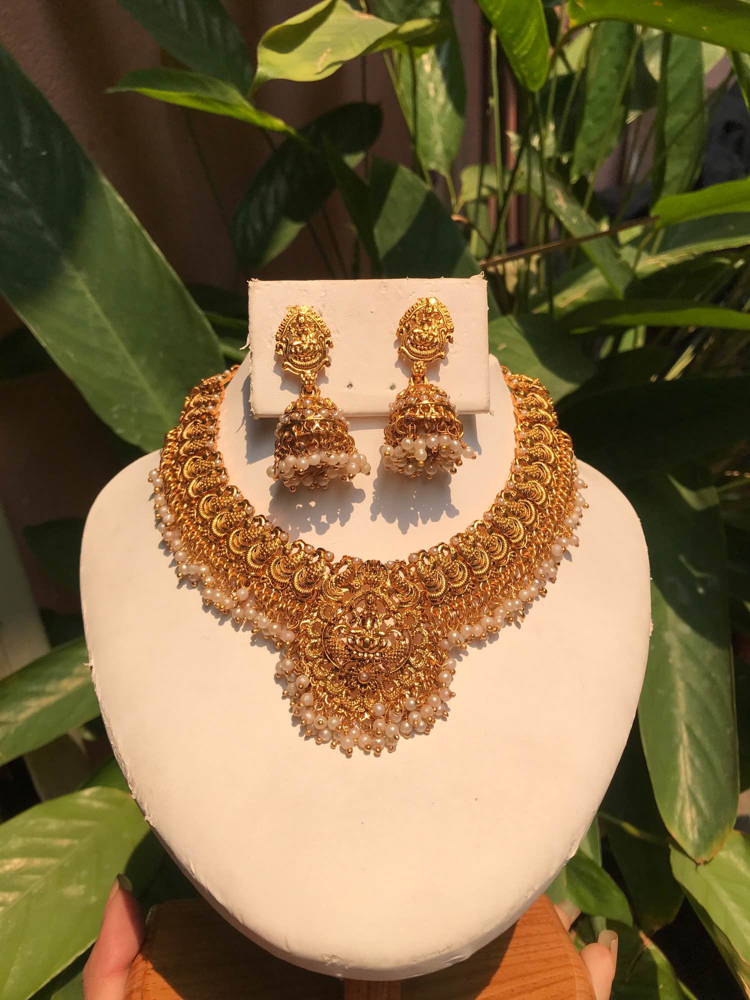 Jewels Of Nepal Gold Plated Temple Sets For Women - Image 5