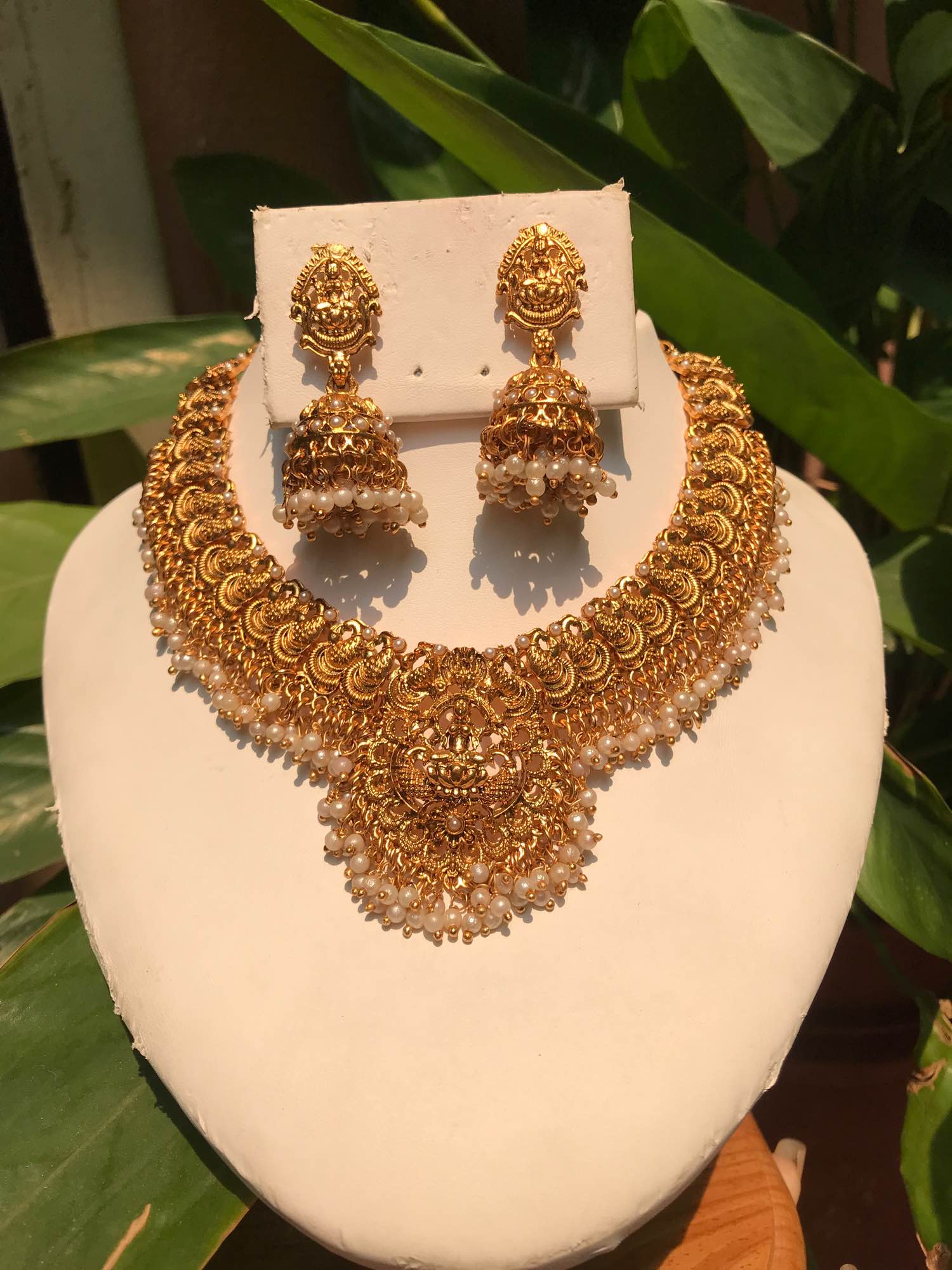 Jewels Of Nepal Gold Plated Temple Sets For Women - Image 2