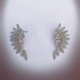 Jewels Of Nepal Bohemia Style Colorful Horse Eye Crystal Angle Wing Stud Earring For Women