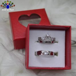 Jewels of Nepal Stainless Steel Couple / Couples Adjustable Finger Rings - Unisex