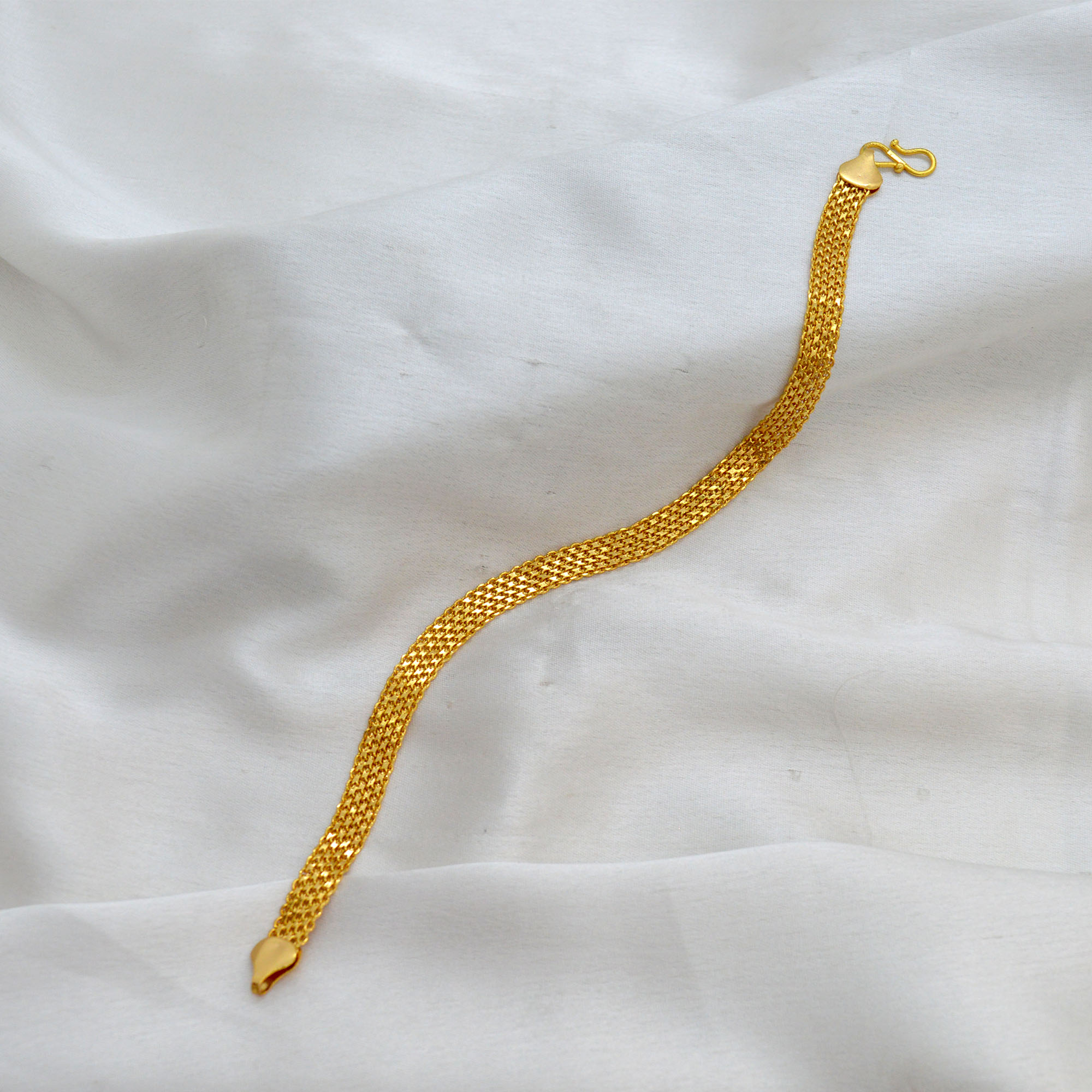 Jewels of Nepal Gold Plated Chain Bracelet- Unisex - Image 3