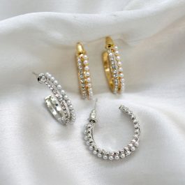 Jewels Of Nepal Juli Style Hoop Earrings For Women