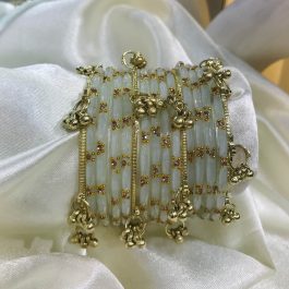 Jewels Of Nepal Viral White And Kashmiri Bangles Sets For Women