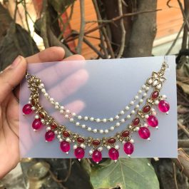 Jewels Of Nepal Moti Faux Ear Chain For Women
