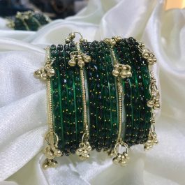 Jewels Of Nepal Shrawan Special Green Chura Sets For Women