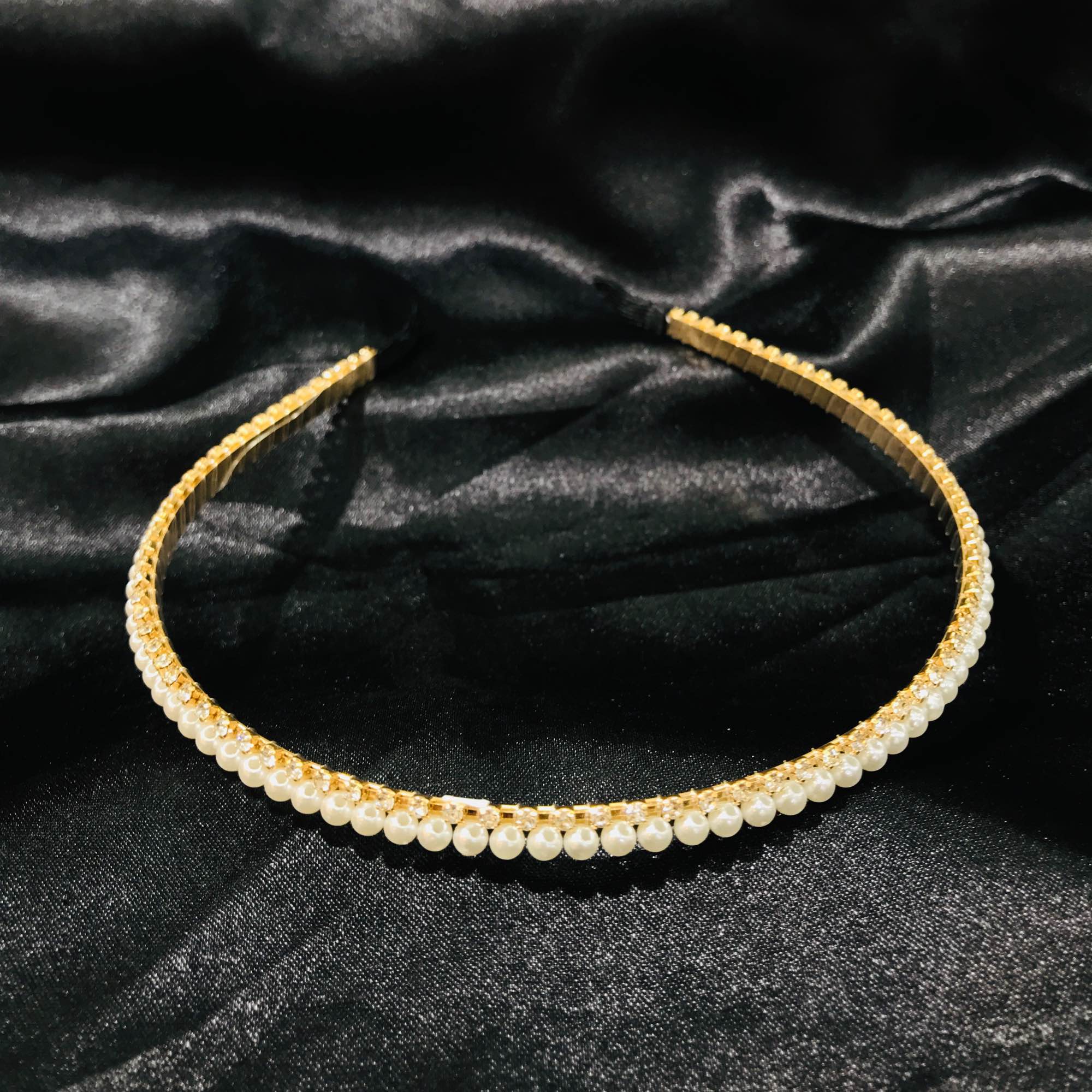 Jewels Of Nepal Pearl Beaded Headband For Women - Image 4