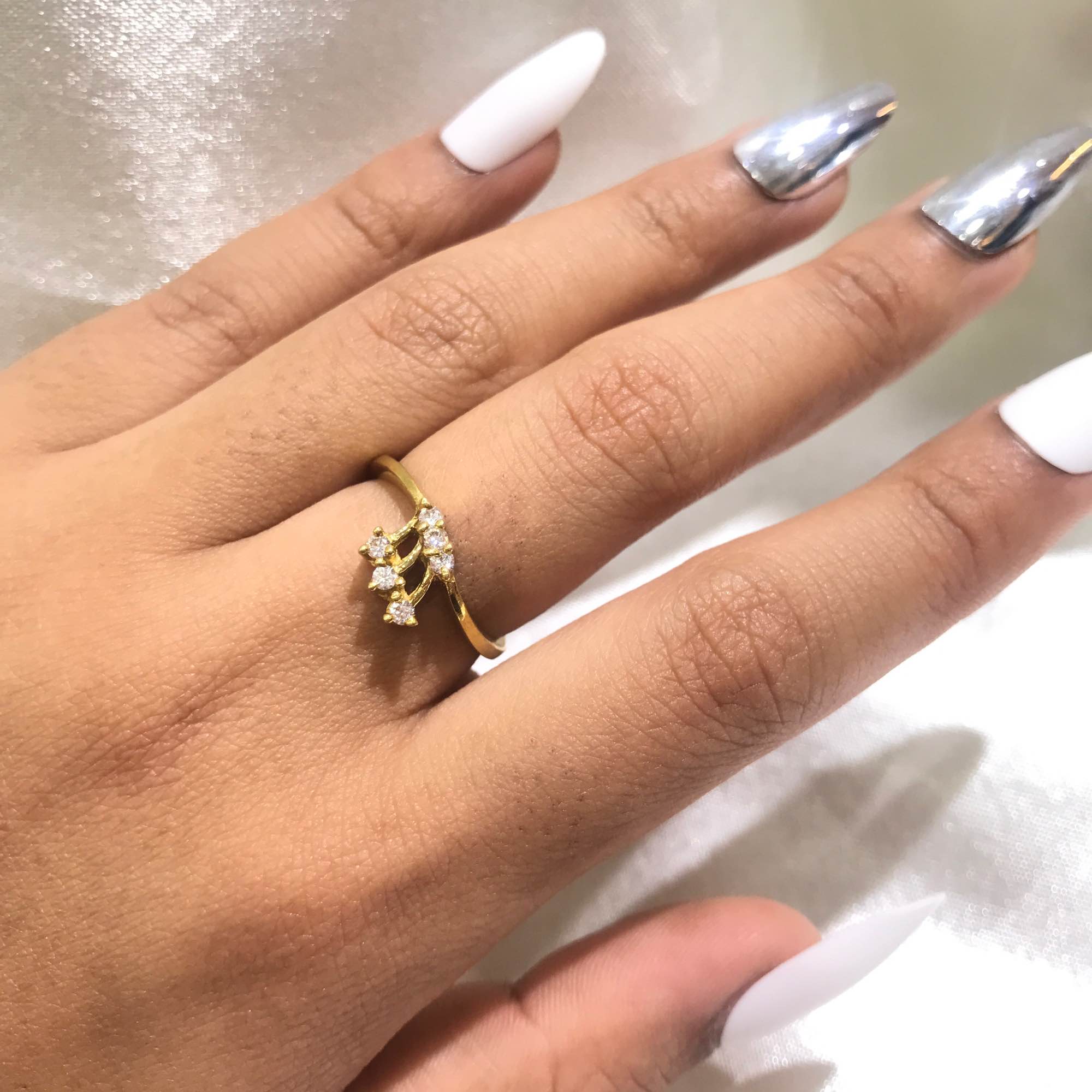 Jewels Of Nepal Premium Panchadhaatu Finger Ring For Women - Image 3