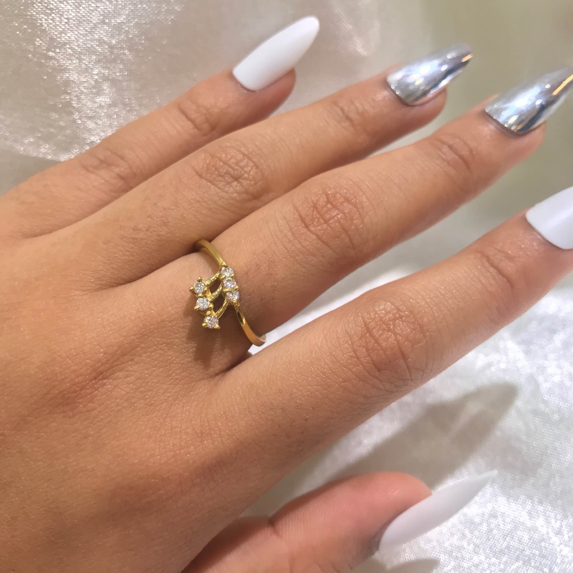 Jewels Of Nepal Premium Panchadhaatu Finger Ring For Women - Image 2