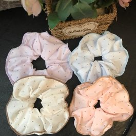 Jewels Of Nepal Satin Silk Hair Scrunchies For Women