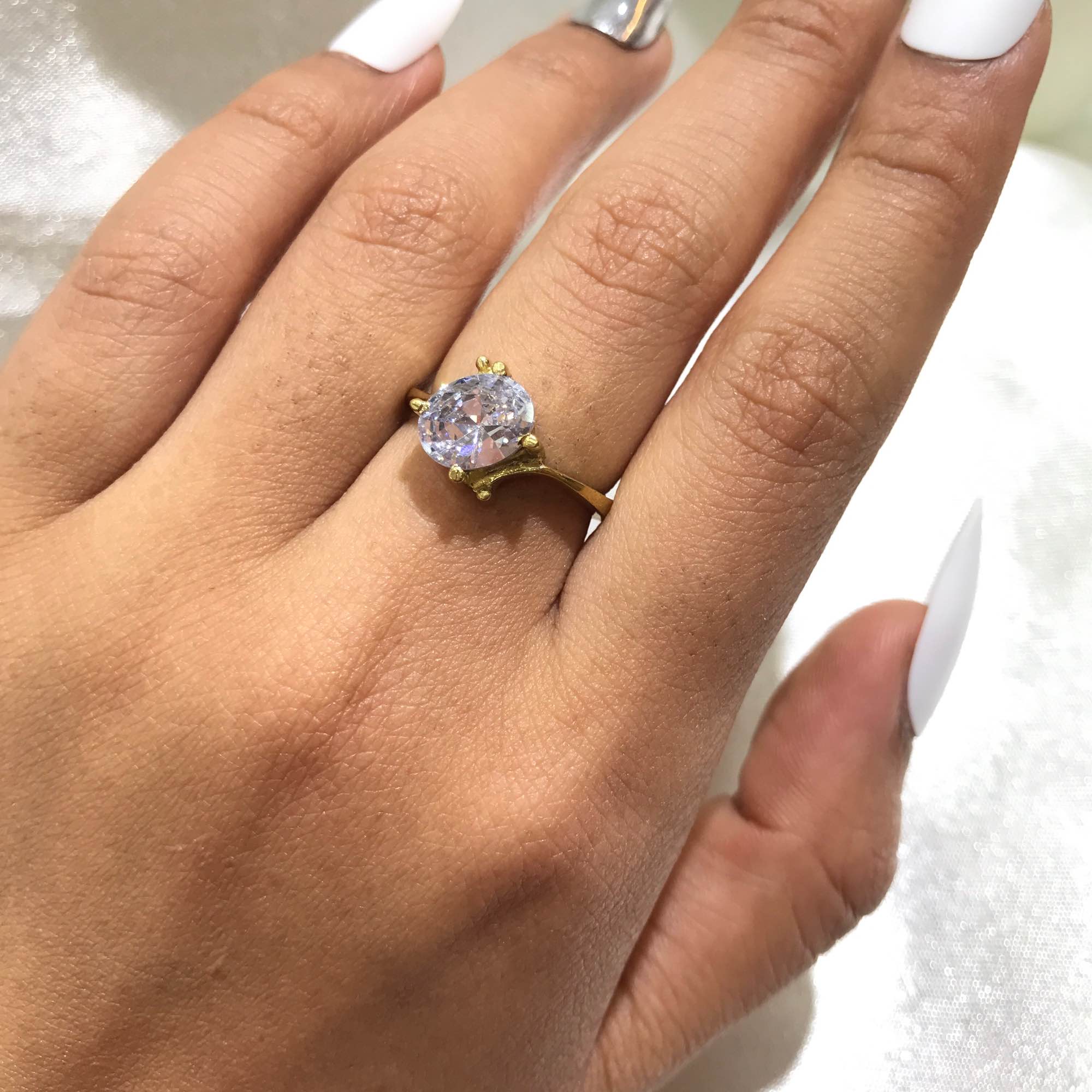 Jewels Of Nepal Premium Panchadhaatu Finger Ring For Women - Image 2