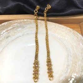 Jewels Of Nepal Antique Gold & Rose Gold Kaan Chain For Women