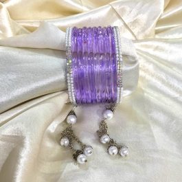 Jewels of Nepal Lavender Jelly Bangles Set