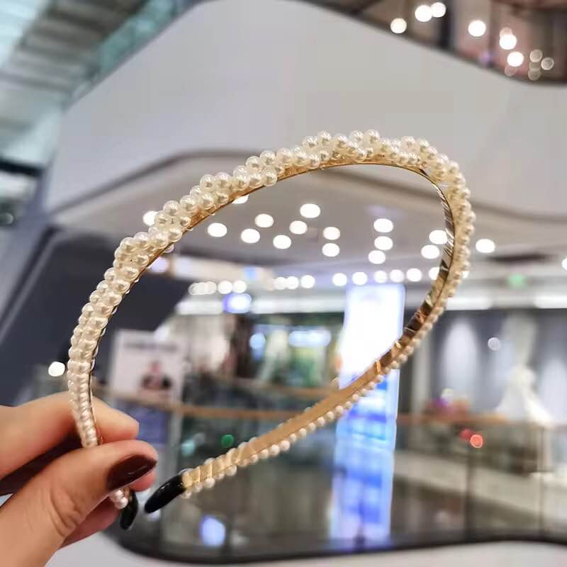Jewels Of Nepal Pearl Beaded Headband For Women - Image 3