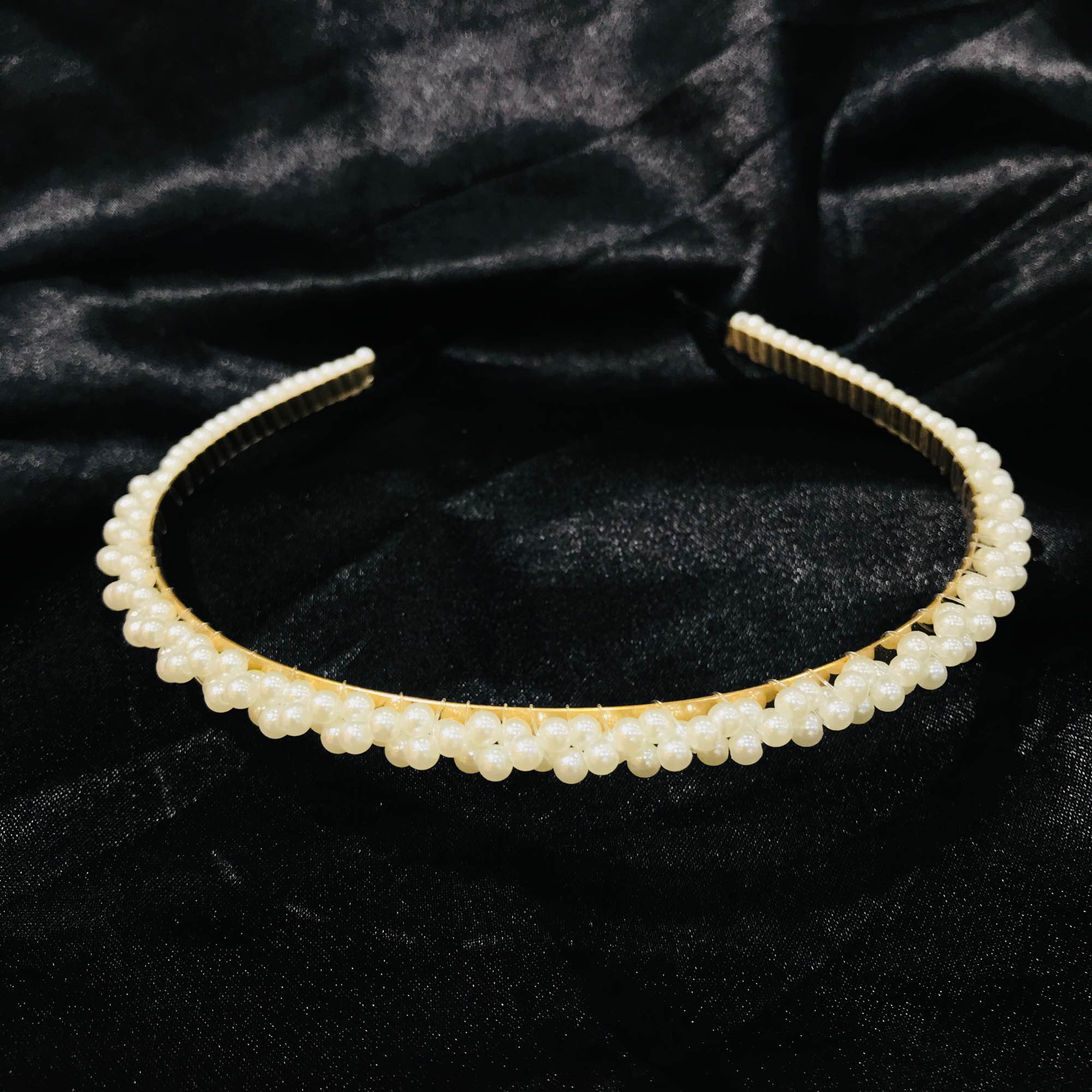 Jewels Of Nepal Pearl Beaded Headband For Women - Image 5