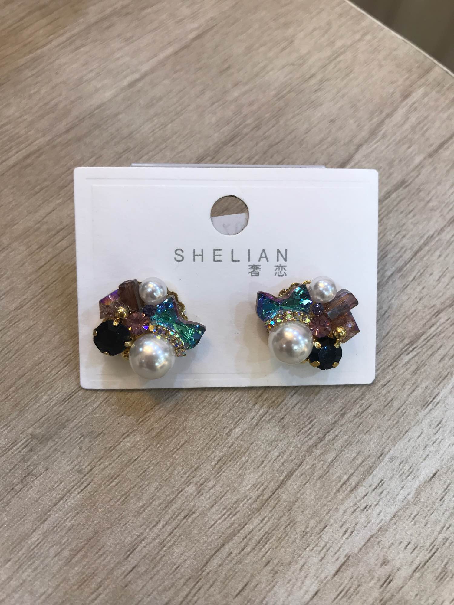Jewels Of Nepal Rainbow Crystal Flower Korean Earring For Women - Image 7