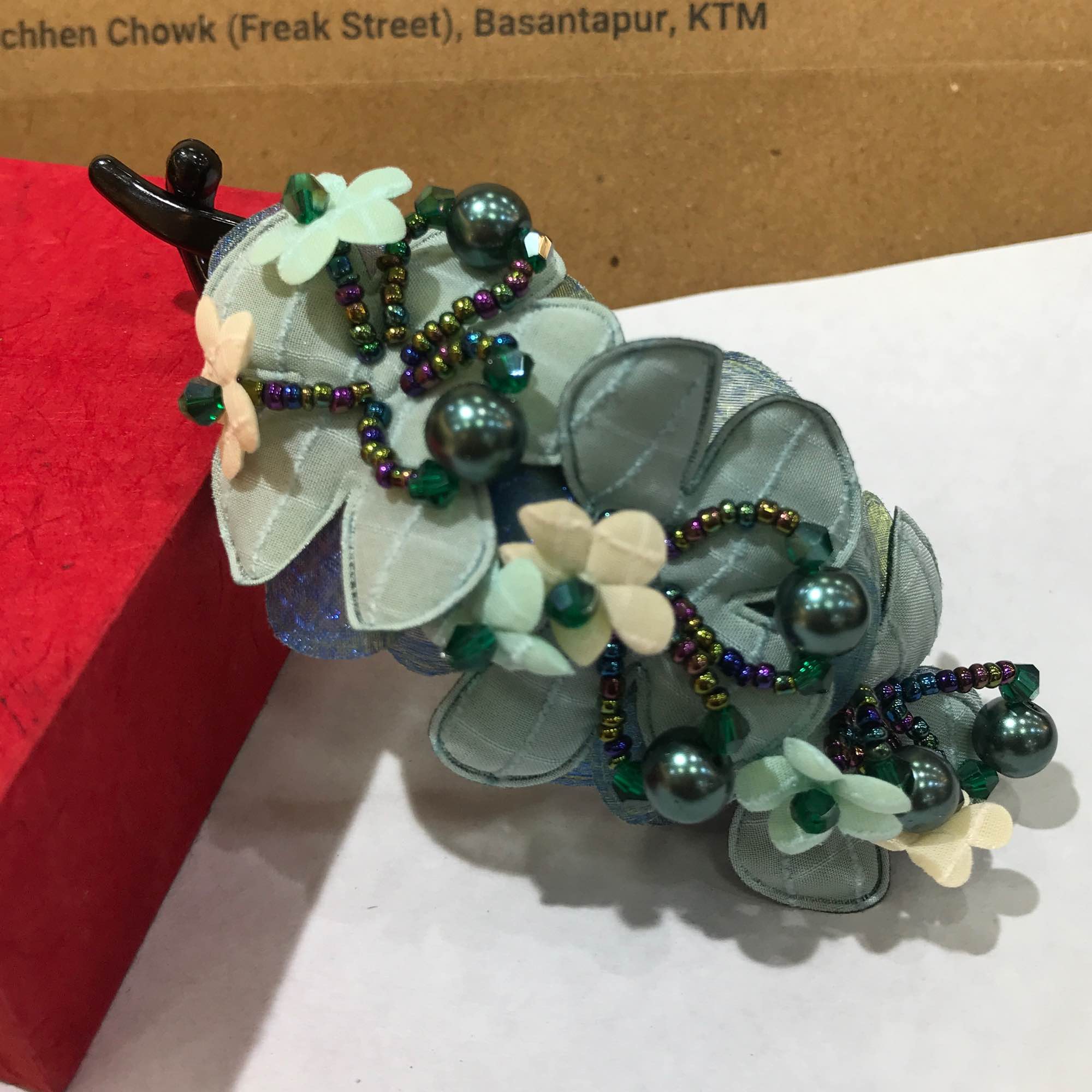 Jewels Of Nepal Froral Hair Banana Claw Clip For Women - Image 10